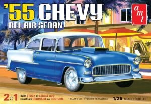 1955 Chevy Bel Air Sedan 1:25 Scale Model Kit (AMT 1119)