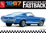 1967 FORD MUSTANG GT FASTBACK 1:25 SCALE MODEL KIT (AMT 1241)