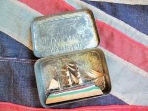 3 Masted Barque In An Early 1900's Matheson Mc Laren & Co Tea Tin (UNQ 00271)