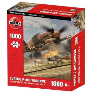 AIRFIX PUZZLE1000PC (CURTISS P-40B WARHAWK) Show Deal (AX5002)