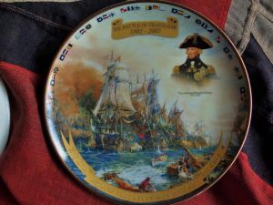 "Admiral Lord Nelson's Great Battles" Complete Set Of 4 Plates (BH102)