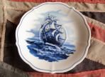 Blue Bavarian Clipper Saucer (Bh1054)