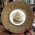 Brass Wall Plaque Tudor Sailing Ship on Ceramic Tile In Center (BH974)