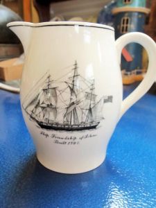 COPELAND SPODE ENGLAND Jug With Sailing Ships (BH046)