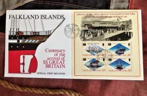 Centenary of the arrival of S.S. Great Britain 22 May1986 Stamped First Day Cover (BH760)