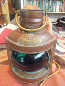 Copper Starboard Navigation Light Complete (Spect. Island) (BH917)