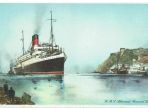 Cunard White Star Line R.M.S. Alaunia Vintage Postcard (BH681)