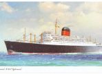 Cunard White Star Line R.M.S Sylvania Vintage Postcard 1950’s (BH680)