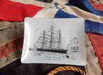 Cutty Sark Clipper Ship1869 Glass Pin Tray (BH737)