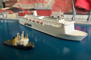 Ferry Olau Britannia 1982 Model 1:1250 AL 131 (BH1138)