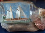 Ketch Rigged Sloop Ship In A Bottle (UNQ 00248)