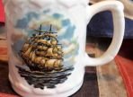 Large Mug Three Masted Ship Motif NZ Made (BH961)