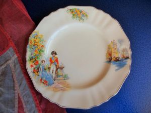 Lord Nelson and Emma J&G Meakin Sunshine plate (BH099)