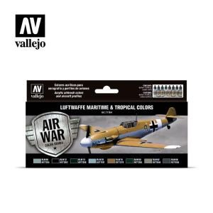 Luftwaffe Maritime & Tropical colors Vallejo Paint Set (71.164)