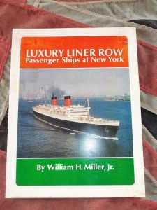 Luxury Liner Row Passenger Ships at New York by William H Miller Jr. (BH537)