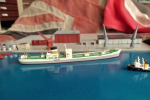 MV City Of Melbourne 1959 1:1250 Waterline Len Jordan LJ-L 37 Resin (BH1159)