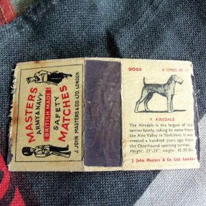 Masters Army & Navy Safety Match Cover Dog Series Airedale 9 (BH1240)