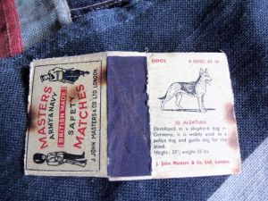 Masters Army & Navy Safety Match Cover Dog Series Alsatian 10 (BH1241)