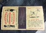 Masters Army & Navy Safety Match Cover Dog Series Fox Terrier 3 (BH1234)