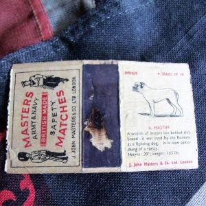 Masters Army & Navy Safety Match Cover Dog Series Mastiff 6 (BH1237)