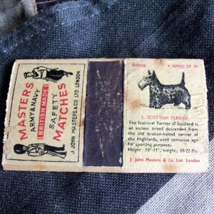 Masters Army & Navy Safety Match Cover Dog Series Scottish Terrier 5 (BH1236)