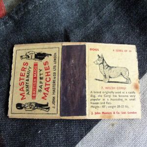 Masters Army & Navy Safety Match Cover Dog Series Welsh Corgi 7 (BH1238)