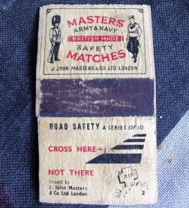 Masters Army & Navy Safety Match Cover Road Safety Series /2 (BH1226)