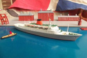 Mercator MS Vistafjord 1985 Cunard Livery 1:1250 M915A (BH932)