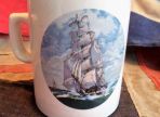 Mug Three Masted Ship Under Full Sail Motif by Temuka (BH962)