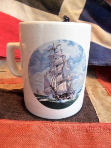 Mug Three Masted Ship Under Full Sail Motif by Temuka (BH962)