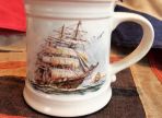 Mug Two Ships In Full Sail, Gulls & Cliffs (BH957)