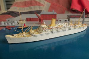 P&O SS Chusan 1950 Model 1:1250 AL 125 (BH1132)