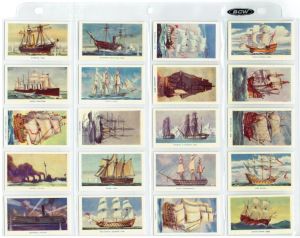 R & J Hill Set of 50 Famous Ships (glossy front) 1940 (BH1406)