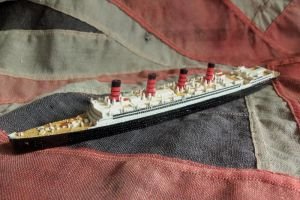 RMS Aquitania M 705 Triang Minic Ships 1959-64 (BH195)