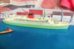 RMS Caronia Cunard Line 1949 Model 1:1250 CMKR 60 (BH1108)