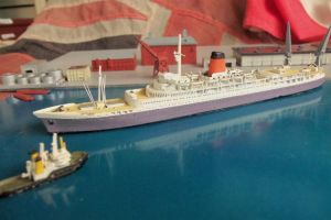 RMS Pendennis Castle Union-Castle Line 1959 Model 1:1250 CMKR 51 (BH1105)