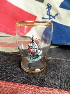 Retro Sailing Ship Shot Glass (BH1001)