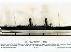 S.S. Campania (1892) Real Photo Vintage Postcard (BH691)