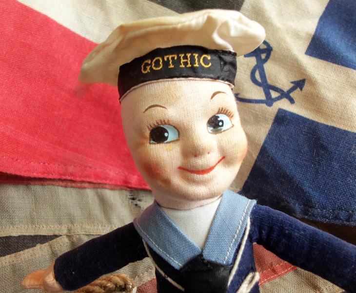 Purchase SS Gothic Sailor Doll made by Empire from 1950's online