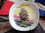 Sailing Ship On Plate by Weatherby Hanley (BH378)