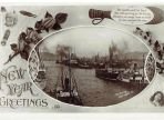 Shipping Wellington.NZ. Vintage Souvenir Embossed Postcard (Carte Postale) Early 1900 (BH614)