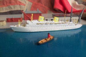 Swedish American Line MS Kungsholm III 1953 Model 1:1250 CMKR 101 (BH1114)