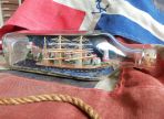 Three Masted Barque Ship In A Bottle (UNQ 00246)