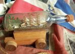 Three Masted Sailing Ship In A Bottle (UNQ 00244)