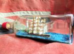 Three Masted Ship and Lighthouse In A Bottle (UNQ 00272)