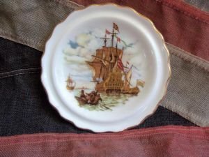 Tudor Sailing Warship Dish #3 (BH341)