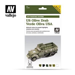 US Army Olive Drab Vallejo Paint Set (78402)