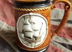 Vintage Mug Ship Motif Japanese Made (BH1056)