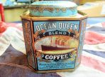 Vintage Ocean Queen Coffee Lithographed Tin (BH187)