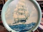 Vintage Tin Tray, Blackwall Frigate Ship Theme (BH971)